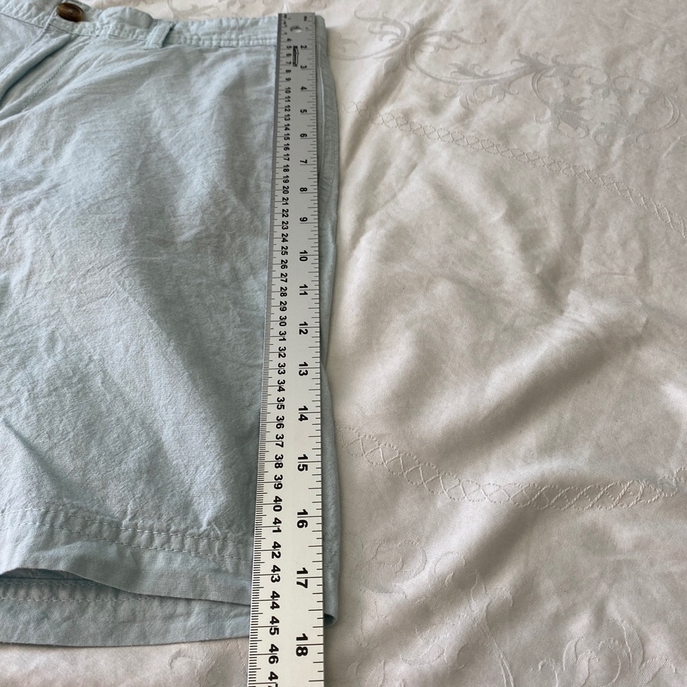 14th & Union Mens Slim Fit Cotton Chino Shorts Light Blue 30 Beach Preppy Summer - Picture 9 of 12